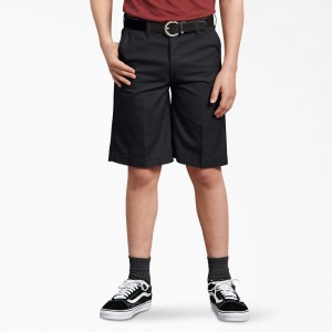 Black Kids' Dickies Husky Classic Fit Shorts | LZH103764