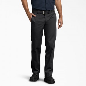 Black Men's Dickies 873 Slim Fit Work Pants | CLA356709