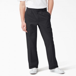 Black Men's Dickies Chatom Regular Fit Tapered Leg Pants | PIR637248