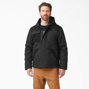 Black Men's Dickies DuraTech Renegade FLEX Duck Jacket | UQL538402