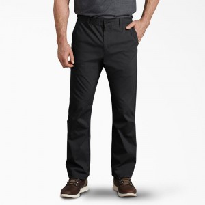 Black Men's Dickies FLEX Cooling Relaxed Fit Pants | SQI574210