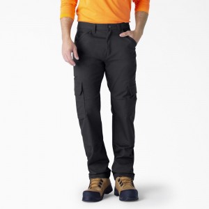 Black Men's Dickies FLEX DuraTech Relaxed Fit Ripstop Cargo Pants | NWV264895