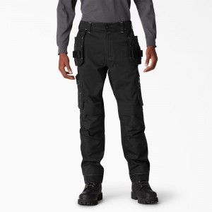 Black Men's Dickies FLEX Performance Workwear Regular Fit Holster Pants | PXV639527