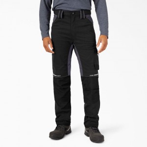 Black Men's Dickies FLEX Performance Workwear Regular Fit Pants | GZA395178