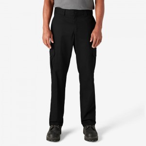 Black Men's Dickies FLEX Regular Fit Cargo Pants | PHT670258