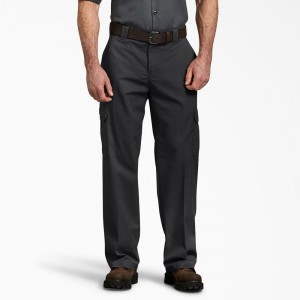 Black Men's Dickies FLEX Relaxed Fit Cargo Pants | DKC849206