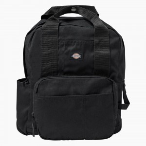 Black Men's Dickies Lisbon Backpack | BJL584267