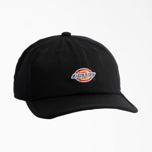 Black Men's Dickies Low Pro Logo Dad Hat | GUF130465