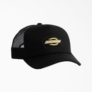 Black Men's Dickies Mid Pro Foam Trucker Hat | GDL025934