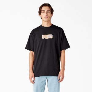 Black Men's Dickies Paxico Graphic T-Shirt | TAO731290