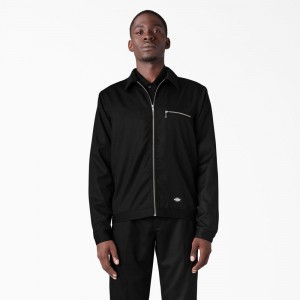 Black Men's Dickies Premium Collection Eisenhower Jacket | FJE675481