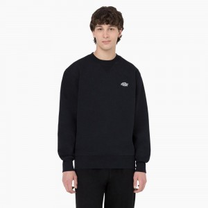 Black Men's Dickies Summerdale Sweatshirt | UKO374806