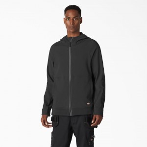 Black Men's Dickies Ultimate ProTect Zip Hoodie | DKI485021