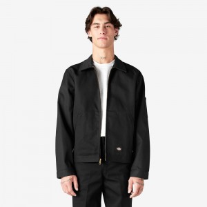 Black Men's Dickies Unlined Eisenhower Jacket | VPD264185