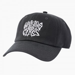 Black Men's Dickies x Lurking Class Curved Bill Hat | KJF531982