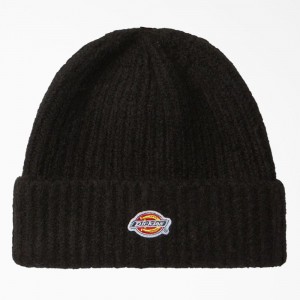 Black Women's Dickies Brewton Beanie | GST642179