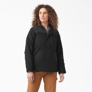 Black Women's Dickies DuraTech Renegade Insulated Jacket | KVW208419