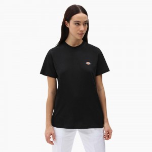 Black Women's Dickies Mapleton T-Shirt | ICB936178