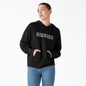 Black Women's Dickies Melvern Hoodie | CFP072843