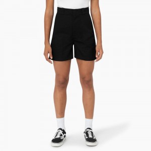 Black Women's Dickies Phoenix Shorts | IHM820174