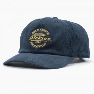 Blue Men's Dickies Corduroy Cap | PIL972364