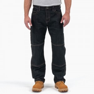 Blue Men's Dickies FLEX DuraTech Relaxed Fit Jeans | WQZ251930