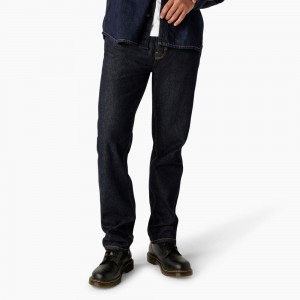 Blue Men's Dickies Houston Relaxed Fit Jeans | RHF162980