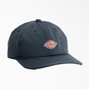 Blue Men's Dickies Low Pro Logo Dad Hat | GJO657241