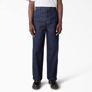 Blue Men's Dickies Madison Loose Fit Jeans | DFZ651098