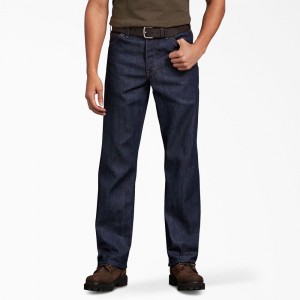 Blue Men's Dickies Regular Fit Jeans | WFH894612