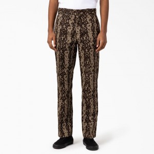 Brown Men's Dickies Camden Straight Fit Pants | FIW603124