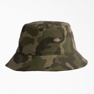 Brown Men's Dickies Canvas Bucket Hat | FQG746105