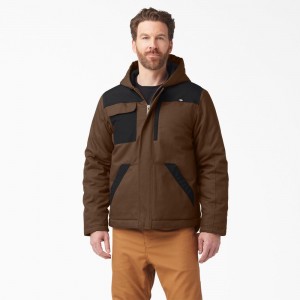 Brown Men's Dickies DuraTech Renegade FLEX Duck Jacket | TPH834095