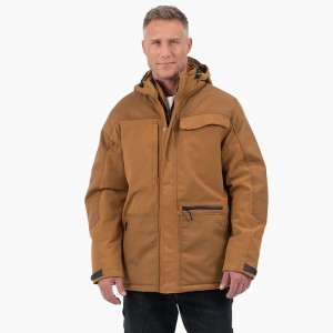 Brown Men's Dickies Performance Workwear Insulated Jacket | TGP531896