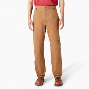 Brown Men's Dickies x Jameson Double Knee Pants | RIP395840