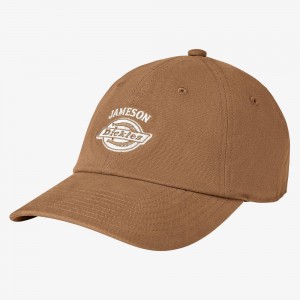 Brown Men's Dickies x Jameson Embroidered Cap | FUW507369