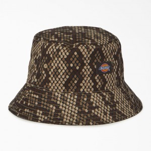 Brown Women's Dickies Camden Bucket Hat | QFB530197