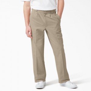 Grey Men's Dickies Chatom Regular Fit Tapered Leg Pants | WFZ269803