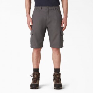 Grey Men's Dickies DuraTech Ranger Relaxed Fit Duck Shorts | ZVD146789