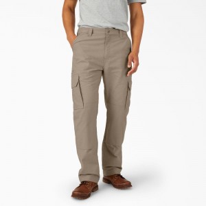 Grey Men's Dickies FLEX DuraTech Relaxed Fit Ripstop Cargo Pants | GTL098176