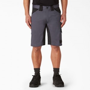 Grey Men's Dickies FLEX Performance Workwear GDT Cargo Shorts | XIJ270891