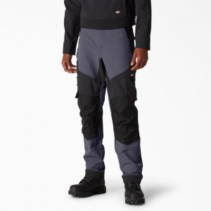 Grey Men's Dickies FLEX Performance Workwear Regular Fit Technical Pants | AUM739642