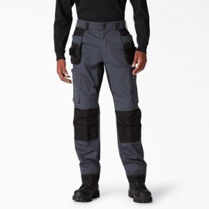 Grey Men's Dickies FLEX Performance Workwear Regular Fit Holster Pants | VZC281670