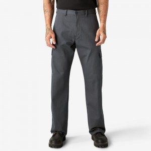 Grey Men's Dickies Loose Fit Cargo Pants | WLN294037