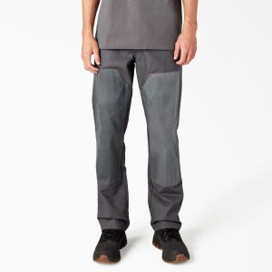 Grey Men's Dickies Lucas Waxed Canvas Double Knee Pants | TEJ460789