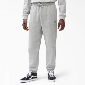 Grey Men's Dickies Mapleton Regular Fit Fleece Sweat Pants | KSR179625