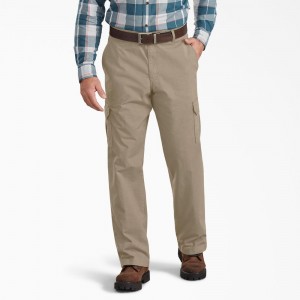 Grey Men's Dickies Regular Fit Ripstop Cargo Pants | CFB839640