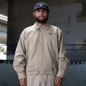 Grey Men's Dickies Ronnie Sandoval Eisenhower Jacket | PWU780215