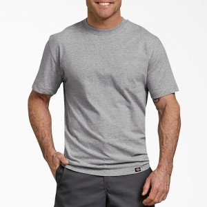 Grey Men's Dickies Short Sleeve T-Shirt | ZMI375069