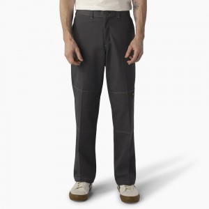 Grey Men's Dickies Skateboarding Regular Fit Double Knee Pants | OPV809327